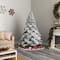 7ft. Pre-Lit Flocked Austria Fir Artificial Christmas Tree, White LED Lights